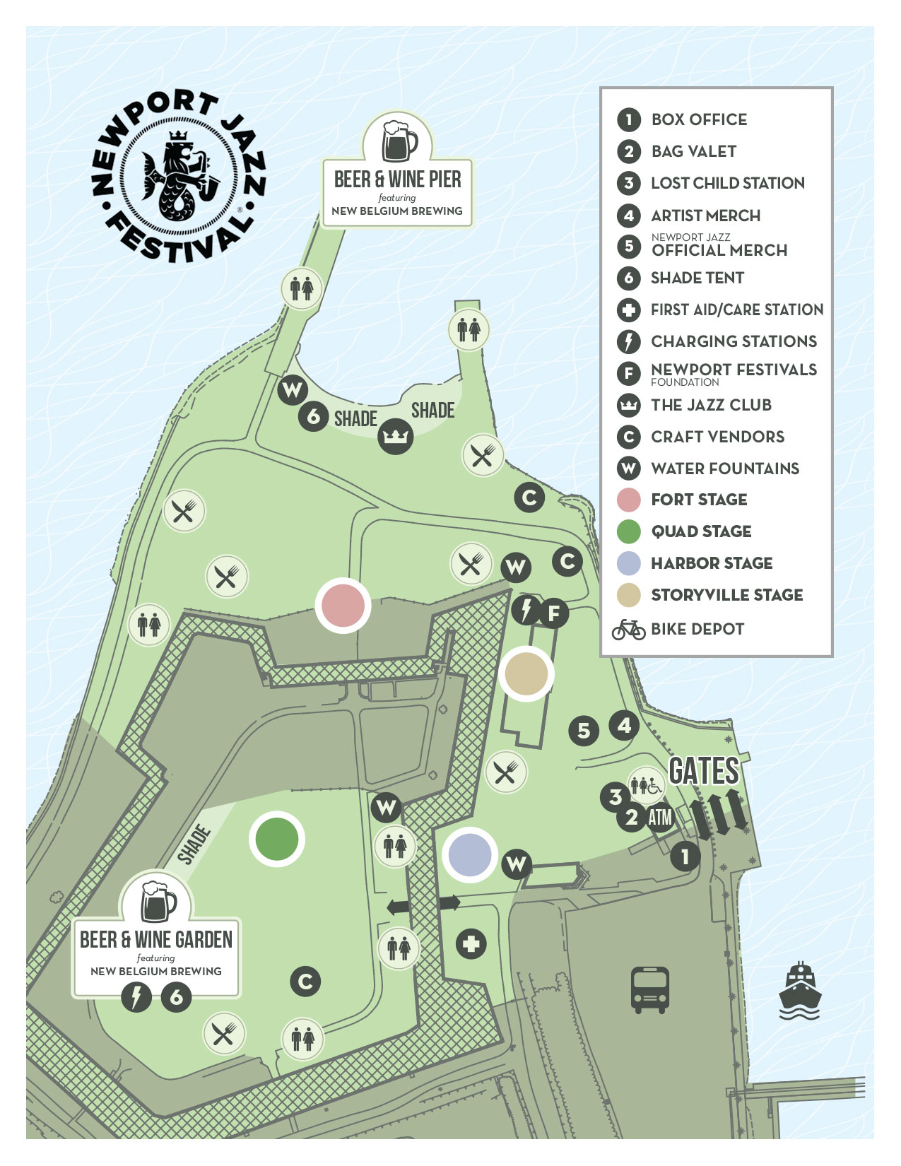Festival Map Newport Jazz Festival