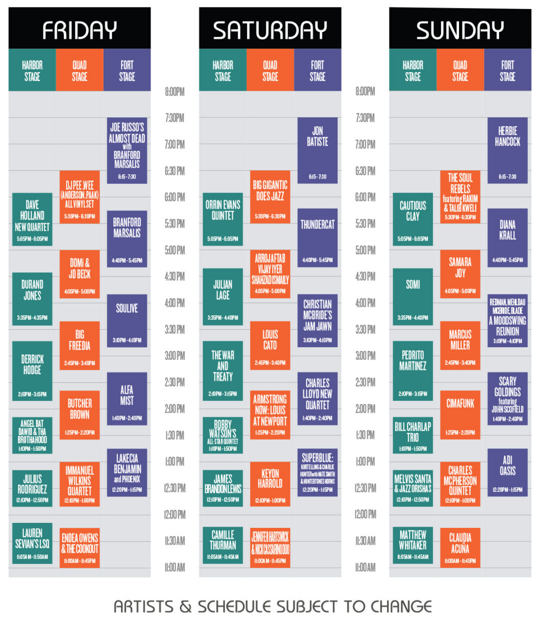 2023 Newport Jazz Schedule