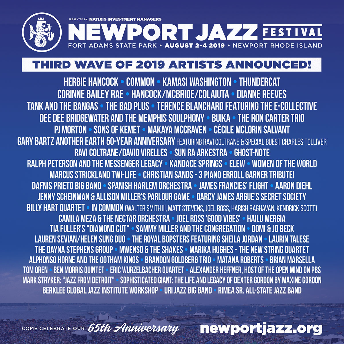 Lineup Poster – Newport Jazz Festival 2019